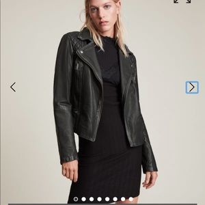 All Saints Cargo Leather Biker Jacket